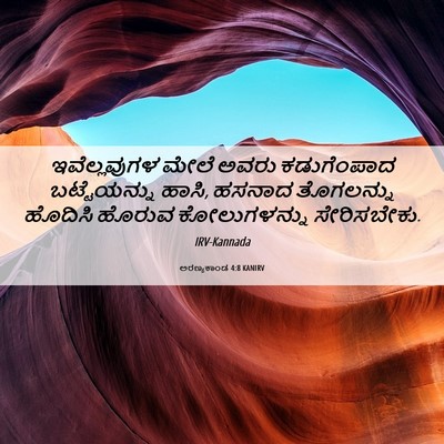 Picture 06 - ಅರಣ್ಯಕಾಂಡ 4:8 KANIRV - ಇವೆಲ್ಲವುಗಳ ಮೇಲೆ - Bible Verse Picture