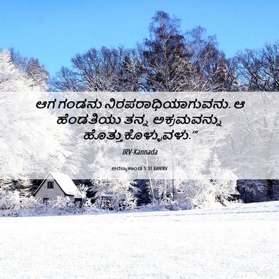 Picture 06 - ಅರಣ್ಯಕಾಂಡ 5:31 KANIRV - ಆಗ ಗಂಡನು - Bible Verse Picture