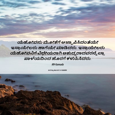 Picture 06 - ಅರಣ್ಯಕಾಂಡ 5:4 KANIRV - ಯೆಹೋವನು ಮೋಶೆಗೆ - Bible Verse Picture