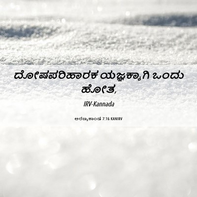 Picture 06 - ಅರಣ್ಯಕಾಂಡ 7:16 KANIRV - ದೋಷಪರಿಹಾರಕ - Bible Verse Picture