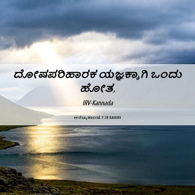Picture 06 - ಅರಣ್ಯಕಾಂಡ 7:28 KANIRV - ದೋಷಪರಿಹಾರಕ - Bible Verse Picture
