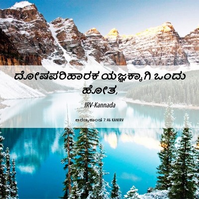 Picture 06 - ಅರಣ್ಯಕಾಂಡ 7:46 KANIRV - ದೋಷಪರಿಹಾರಕ - Bible Verse Picture