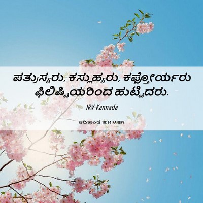 Picture 06 - ಆದಿಕಾಂಡ 10:14 KANIRV - ಪತ್ರುಸ್ಯರು, - Bible Verse Picture