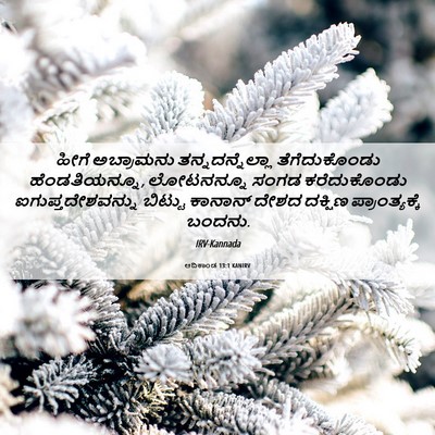 Picture 06 - ಆದಿಕಾಂಡ 13:1 KANIRV - ಹೀಗೆ ಅಬ್ರಾಮನು - Bible Verse Picture