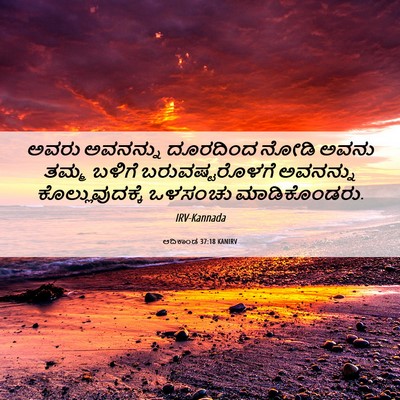 Picture 06 - ಆದಿಕಾಂಡ 37:18 KANIRV - ಅವರು ಅವನನ್ನು - Bible Verse Picture