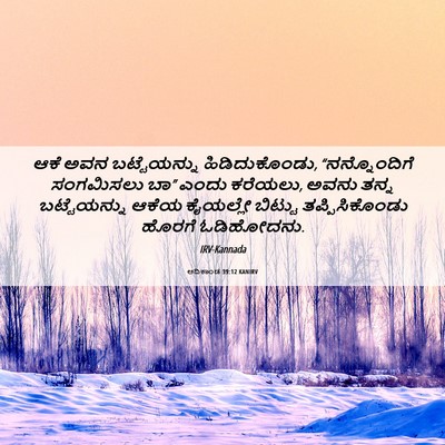 Picture 06 - ಆದಿಕಾಂಡ 39:12 KANIRV - ಆಕೆ ಅವನ - Bible Verse Picture