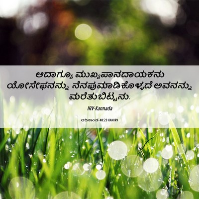 Picture 06 - ಆದಿಕಾಂಡ 40:23 KANIRV - ಆದಾಗ್ಯೂ - Bible Verse Picture
