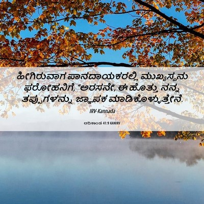 Picture 06 - ಆದಿಕಾಂಡ 41:9 KANIRV - ಹೀಗಿರುವಾಗ - Bible Verse Picture