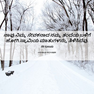 Picture 06 - ಆದಿಕಾಂಡ 44:24 KANIRV - ನಾವು ನಿಮ್ಮ - Bible Verse Picture