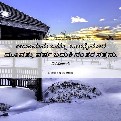 Picture 06 - ಆದಿಕಾಂಡ 5:5 KANIRV - ಆದಾಮನು ಒಟ್ಟು - Bible Verse Picture