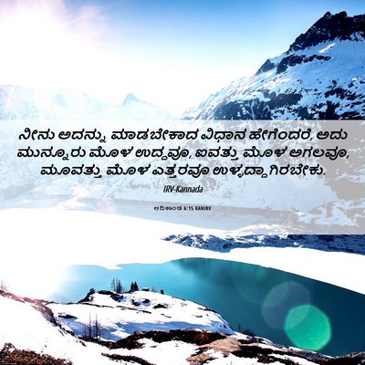 Picture 06 - ಆದಿಕಾಂಡ 6:15 KANIRV - ನೀನು ಅದನ್ನು - Bible Verse Picture