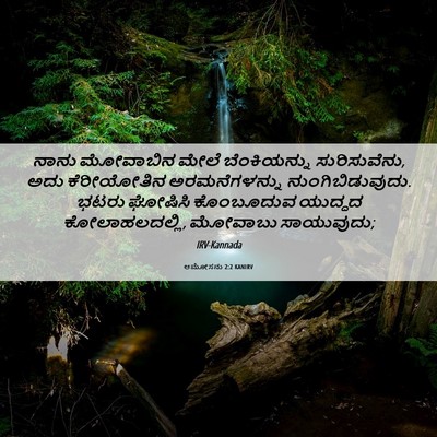 Picture 06 - ಆಮೋಸನು 2:2 KANIRV - ನಾನು ಮೋವಾಬಿನ ಮೇಲೆ - Bible Verse Picture