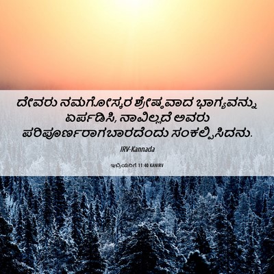 Picture 06 - ಇಬ್ರಿಯರಿಗೆ 11:40 KANIRV - ದೇವರು ನಮಗೋಸ್ಕರ - Bible Verse Picture