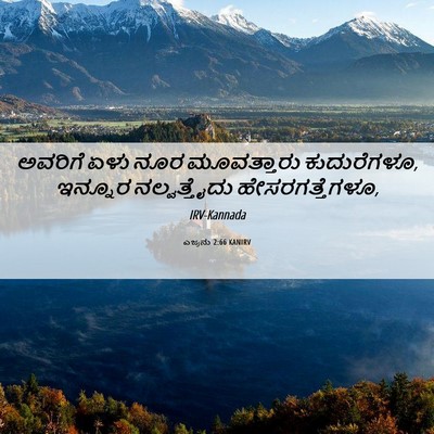 Picture 06 - ಎಜ್ರನು 2:66 KANIRV - ಅವರಿಗೆ ಏಳು ನೂರ - Bible Verse Picture