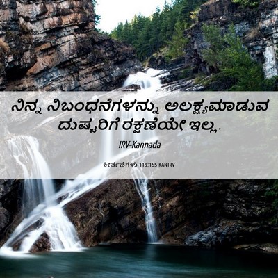 Picture 06 - ಕೀರ್ತನೆಗಳು 119:155 KANIRV - ನಿನ್ನ - Bible Verse Picture