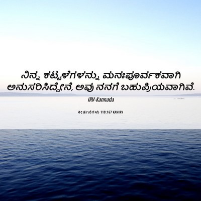 Picture 06 - ಕೀರ್ತನೆಗಳು 119:167 KANIRV - ನಿನ್ನ - Bible Verse Picture
