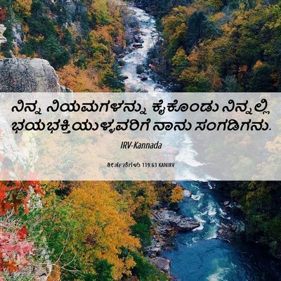 Picture 06 - ಕೀರ್ತನೆಗಳು 119:63 KANIRV - ನಿನ್ನ ನಿಯಮಗಳನ್ನು - Bible Verse Picture