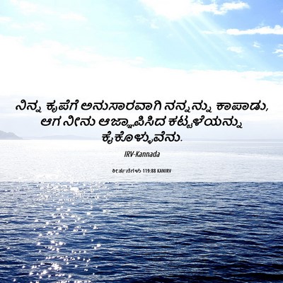 Picture 06 - ಕೀರ್ತನೆಗಳು 119:88 KANIRV - ನಿನ್ನ ಕೃಪೆಗೆ - Bible Verse Picture