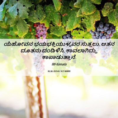 Picture 06 - ಕೀರ್ತನೆಗಳು 34:7 KANIRV - ಯೆಹೋವನ - Bible Verse Picture