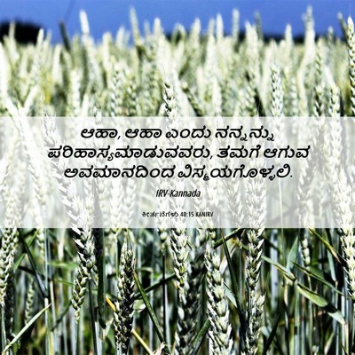 Picture 06 - ಕೀರ್ತನೆಗಳು 40:15 KANIRV - ಆಹಾ, ಆಹಾ ಎಂದು - Bible Verse Picture