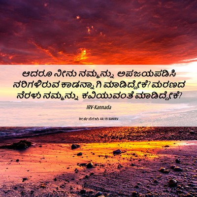 Picture 06 - ಕೀರ್ತನೆಗಳು 44:19 KANIRV - ಆದರೂ ನೀನು - Bible Verse Picture