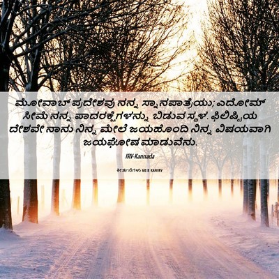 Picture 06 - ಕೀರ್ತನೆಗಳು 60:8 KANIRV - ಮೋವಾಬ್ ಪ್ರದೇಶವು - Bible Verse Picture