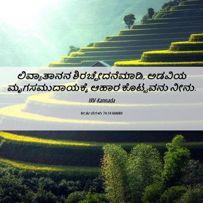 Picture 06 - ಕೀರ್ತನೆಗಳು 74:14 KANIRV - ಲಿವ್ಯಾತಾನನ - Bible Verse Picture