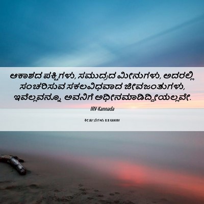 Picture 06 - ಕೀರ್ತನೆಗಳು 8:8 KANIRV - ಆಕಾಶದ ಪಕ್ಷಿಗಳು, - Bible Verse Picture