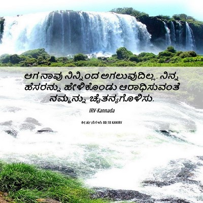 Picture 06 - ಕೀರ್ತನೆಗಳು 80:18 KANIRV - ಆಗ ನಾವು ನಿನ್ನಿಂದ - Bible Verse Picture