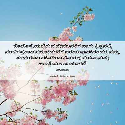 Picture 06 - ಕೊಲೊಸ್ಸೆಯವರಿಗೆ 1:2 KANIRV - ಕೊಲೊಸ್ಸೆಯಲ್ಲಿರುವ - Bible Verse Picture