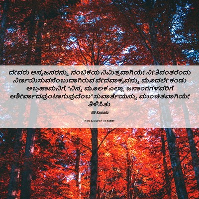 Picture 06 - ಗಲಾತ್ಯದವರಿಗೆ 3:8 KANIRV - ದೇವರು ಅನ್ಯಜನರನ್ನು - Bible Verse Picture