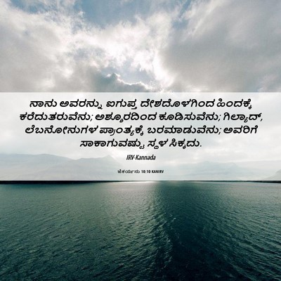 Picture 06 - ಜೆಕರ್ಯನು 10:10 KANIRV - ನಾನು ಅವರನ್ನು - Bible Verse Picture