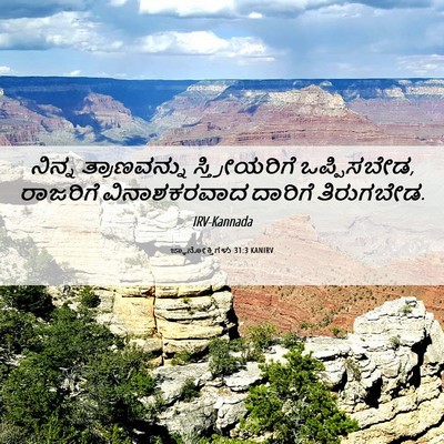 Picture 06 - ಜ್ಞಾನೋಕ್ತಿಗಳು 31:3 KANIRV - ನಿನ್ನ ತ್ರಾಣವನ್ನು - Bible Verse Picture
