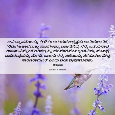 Picture 06 - ದಾನಿಯೇಲನು 1:10 KANIRV - ಆ ವಿಜ್ಞಾಪನೆಯನ್ನು - Bible Verse Picture