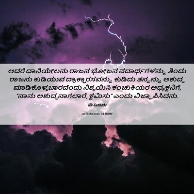 Picture 06 - ದಾನಿಯೇಲನು 1:8 KANIRV - ಆದರೆ ದಾನಿಯೇಲನು - Bible Verse Picture