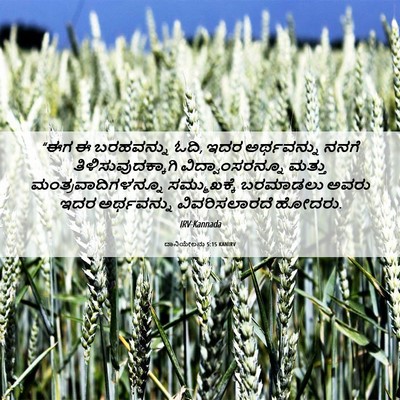 Picture 06 - ದಾನಿಯೇಲನು 5:15 KANIRV - “ಈಗ ಈ ಬರಹವನ್ನು ಓದಿ, - Bible Verse Picture