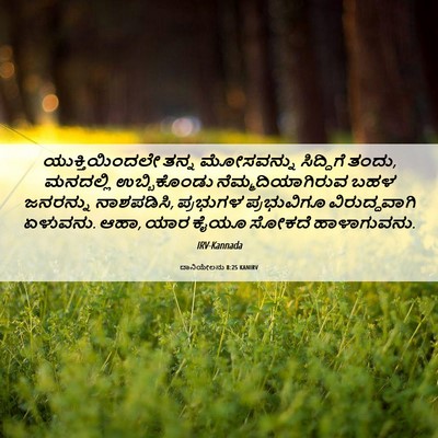 Picture 06 - ದಾನಿಯೇಲನು 8:25 KANIRV - ಯುಕ್ತಿಯಿಂದಲೇ ತನ್ನ - Bible Verse Picture