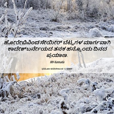 Picture 06 - ಧರ್ಮೋಪದೇಶಕಾಂಡ 1:2 KANIRV - ಹೋರೇಬಿನಿಂದ ಸೇಯೀರ್ - Bible Verse Picture