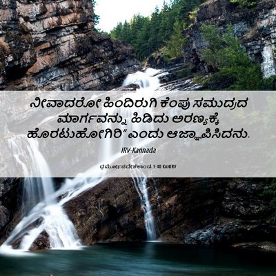 Picture 06 - ಧರ್ಮೋಪದೇಶಕಾಂಡ 1:40 KANIRV - ನೀವಾದರೋ ಹಿಂದಿರುಗಿ - Bible Verse Picture