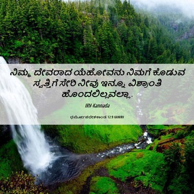 Picture 06 - ಧರ್ಮೋಪದೇಶಕಾಂಡ 12:9 KANIRV - ನಿಮ್ಮ ದೇವರಾದ - Bible Verse Picture