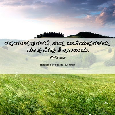 Picture 06 - ಧರ್ಮೋಪದೇಶಕಾಂಡ 14:20 KANIRV -  - Bible Verse Picture