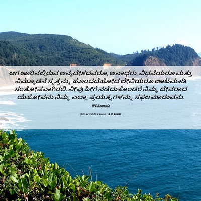 Picture 06 - ಧರ್ಮೋಪದೇಶಕಾಂಡ 14:29 KANIRV - ಆಗ ಊರಿನಲ್ಲಿರುವ - Bible Verse Picture