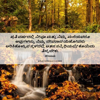 Picture 06 - ಧರ್ಮೋಪದೇಶಕಾಂಡ 15:20 KANIRV - ಪ್ರತಿ ವರ್ಷದಲ್ಲಿ - Bible Verse Picture