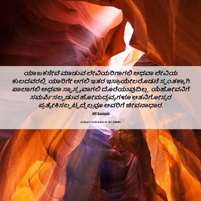 Picture 06 - ಧರ್ಮೋಪದೇಶಕಾಂಡ 18:1 KANIRV - ಯಾಜಕಸೇವೆ ಮಾಡುವ - Bible Verse Picture