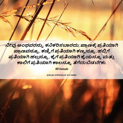 Picture 06 - ಧರ್ಮೋಪದೇಶಕಾಂಡ 19:21 KANIRV - ನೀವು ಅಂಥವರನ್ನು - Bible Verse Picture
