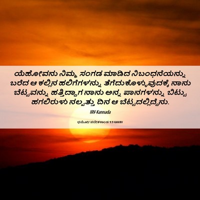 Picture 06 - ಧರ್ಮೋಪದೇಶಕಾಂಡ 9:9 KANIRV - ಯೆಹೋವನು ನಿಮ್ಮ - Bible Verse Picture