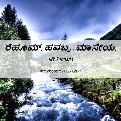 Picture 06 - ನೆಹೆಮೀಯನು 10:25 KANIRV - ರೆಹೂಮ್, ಹಷಬ್ನ, - Bible Verse Picture