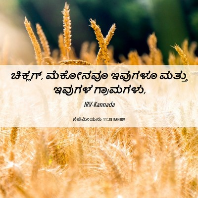 Picture 06 - ನೆಹೆಮೀಯನು 11:28 KANIRV - ಚಿಕ್ಲಗ್, ಮೆಕೋನವೂ - Bible Verse Picture