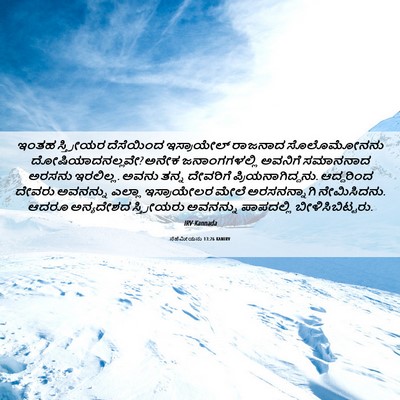 Picture 06 - ನೆಹೆಮೀಯನು 13:26 KANIRV - ಇಂತಹ ಸ್ತ್ರೀಯರ - Bible Verse Picture