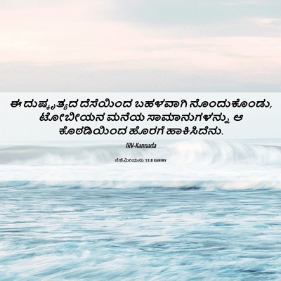 Picture 06 - ನೆಹೆಮೀಯನು 13:8 KANIRV - ಈ ದುಷ್ಕೃತ್ಯದ - Bible Verse Picture